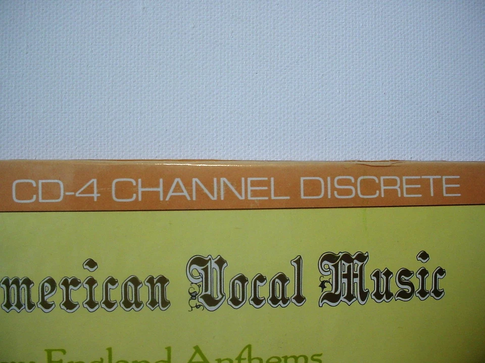 EARLY AMERICAN VOCAL MUSIC SEALED QUADRADISC 1972 NONESUCH HQ-1276 QUADRAPHONIC - Image 4 of 4