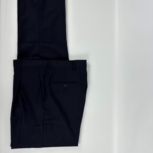 Hart Schaffner Marx Herren Chicago Classic Fit Wolle Anzughose Navy-32 ungesäumt - Bild 11 von 19