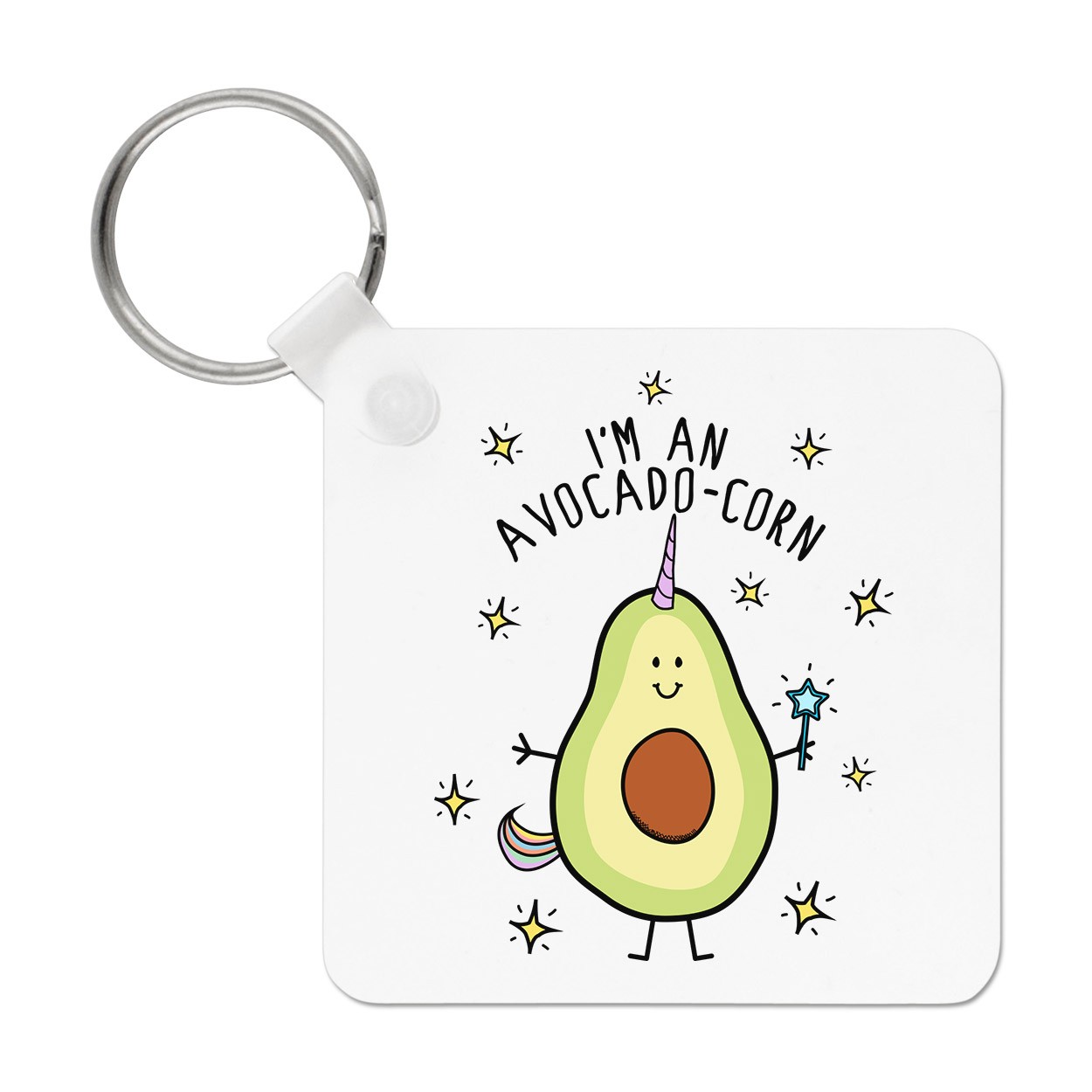 I'm An Avocadocorn Keyring Key Chain - Avocado Unicorn Unicorns Funny