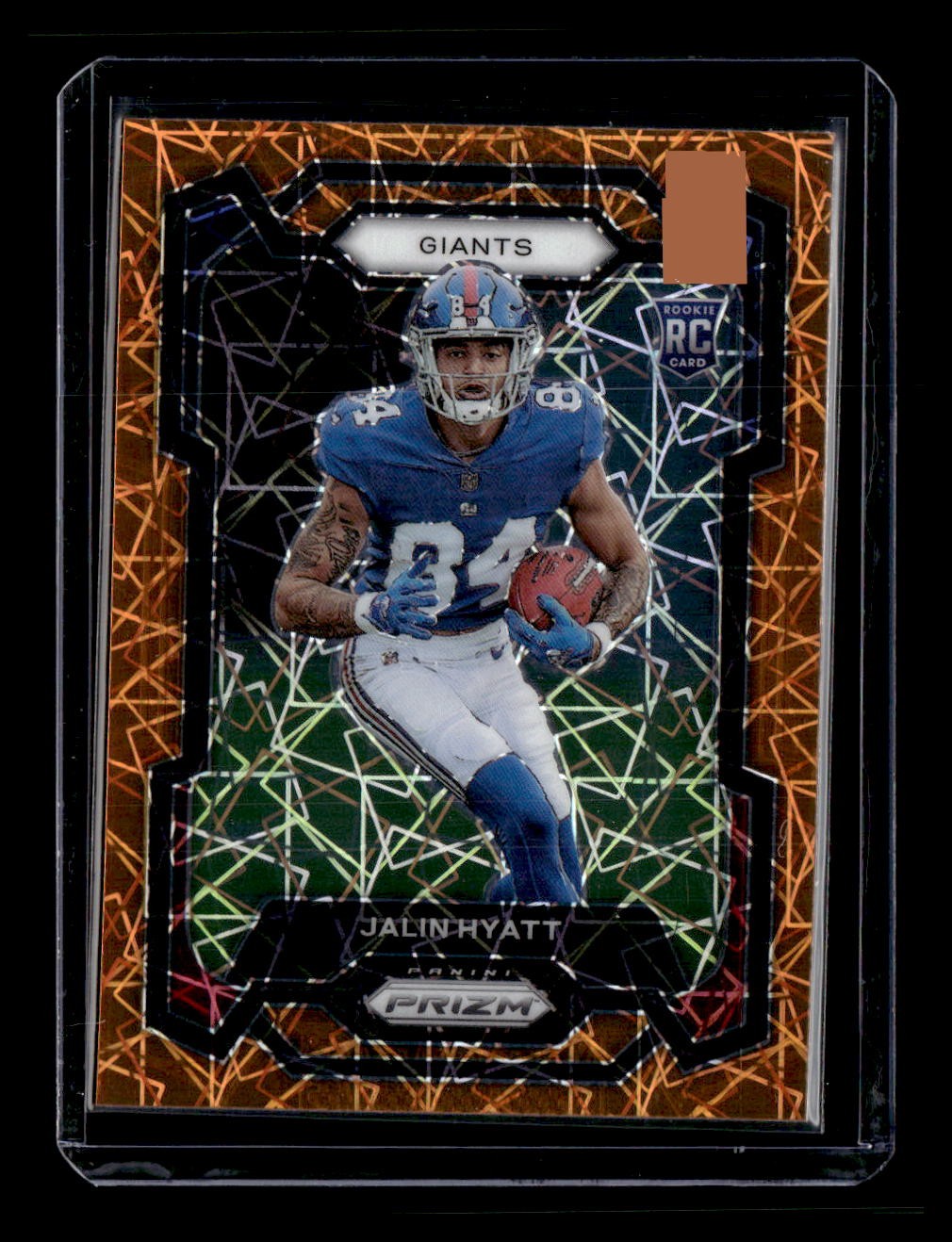 2023 Panini Prizm #378 Jalin Hyatt Orange Lazer Rookie
