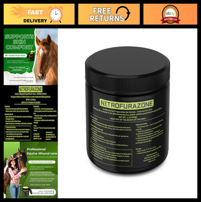 Natural Equine Wound Care Treatment for Horses, Nitrofurazone, 1LB - Fast Healin