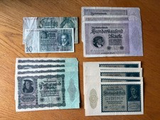 GERMANY REICHSMARKS BILLS LOT - SEE THE PICTURES