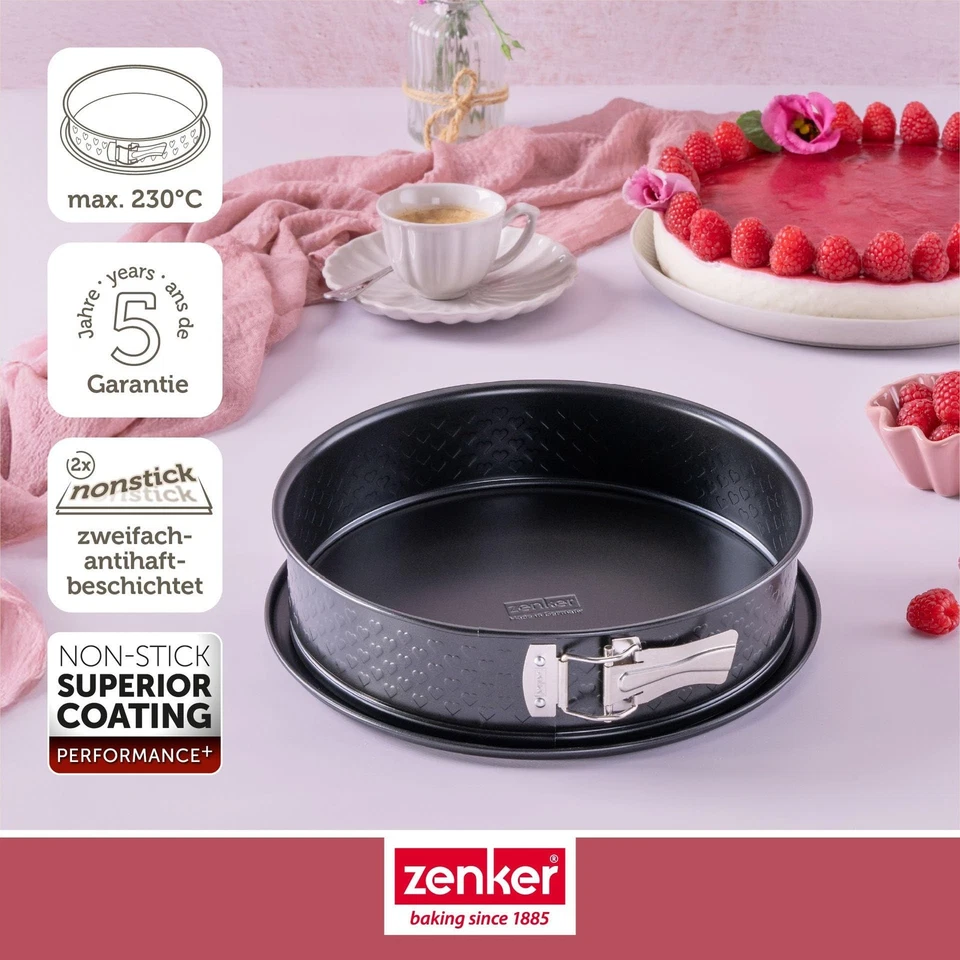Springform mit Flachboden Ø26 cm – Backform mit Herz-Prägung, PFAS-frei, Idea... - Bild 2 von 4