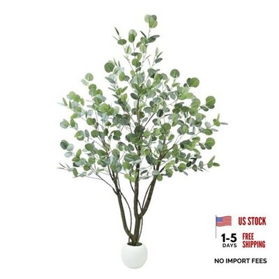 Artificial Tree 5FT, Fake Tree for Indoor Outdoor, Lifelike 5ft Eucalyptus
