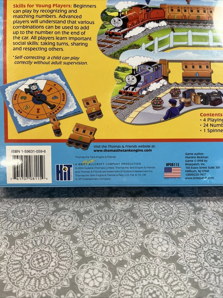 Thomas & Friends Numbers Game Briarpatch New Sealed Preschool Math Dr Toy Winner - Image 4 of 4