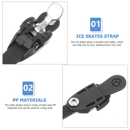 2 PIEZAS Correas para Zapatos de Patín sobre Ruedas Hebilla Repuesto Patines Accesorios - Imagen 4 de 12