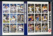 2024 Baseball America Uncut Sheet -Award Winners & Top Prospects Ohtani, Skenes