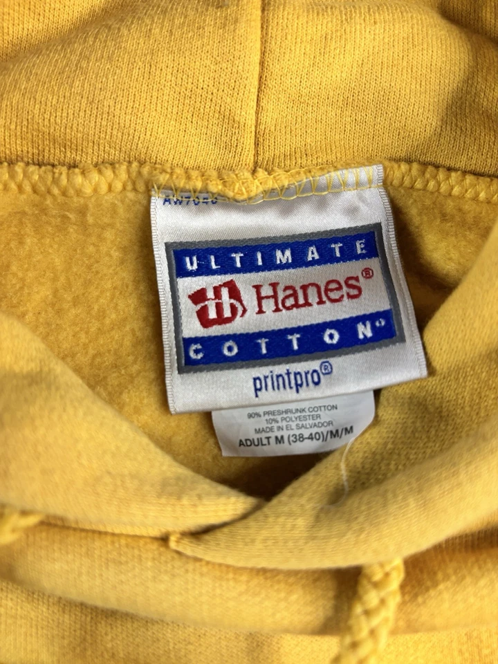 Vintage Ultimate Hanes LSU Tigers Pullover Hoodie Purple Gold Size M Football - Image 2 of 4