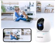 FEBFOXS 1080P Baby Monitor Security Camera for Home Security