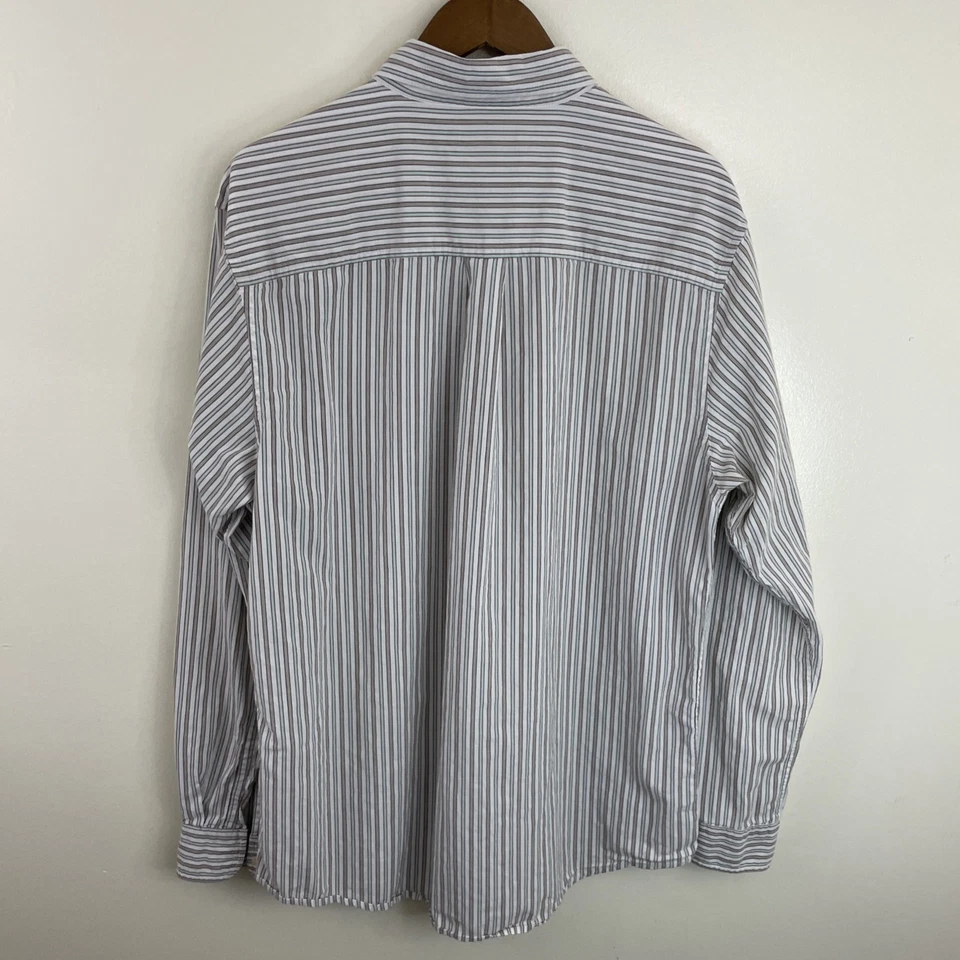 Camisa Timberland De Colección Para Hombres XL Multicolor Rayas Manga Larga Con Botones Foto 2 de 4
