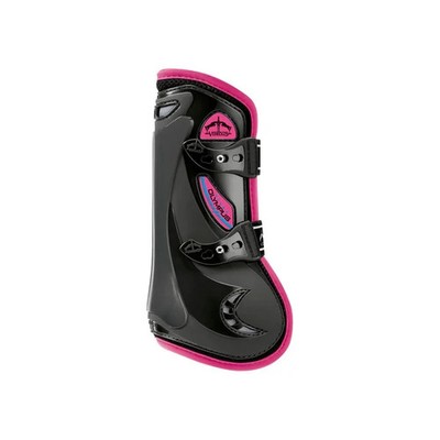 Veredus Olympus Vento Front Tendon Boots - Black/Pink - Medium