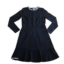 Loft womens Sz 6 black white collard dress new