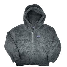 Patagonia Kids Lost Gatos Fleece Hoodie Jacket Forge Grey Sz XS 5-6