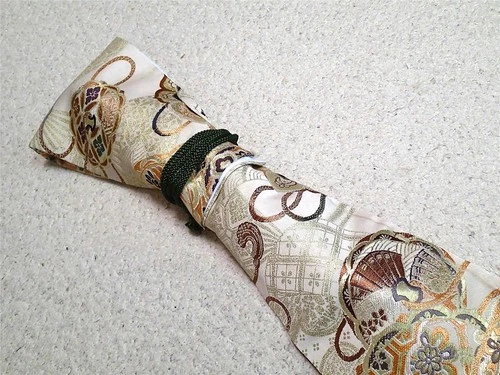 Sword Bag Japan Katana Craftsmen's Handmade Vintage Kimono Obi 122cm S028t