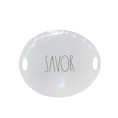 RAE DUNN Artisan Collection by Mangenta SAVOR platter 15.25'' x 12.5''