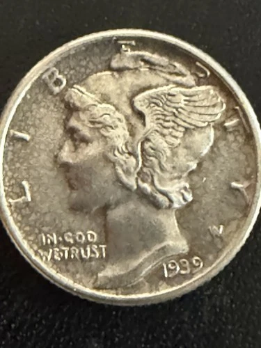 1939 P Mercury Dime AU