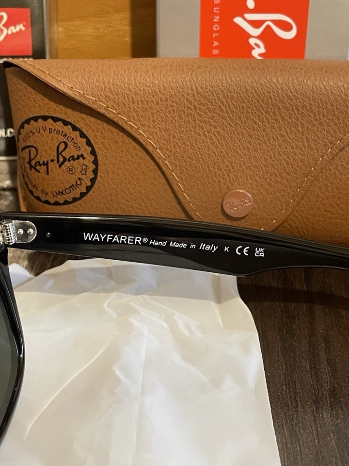 Ray-Ban Wayfarer / Neri + Lente Verde - Immagine 4 di 4