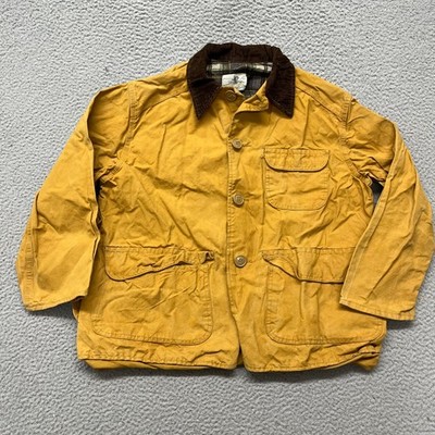 Vtg Black Sheep Brand Hunting Jacket Mens M Brown Canvas Flannel