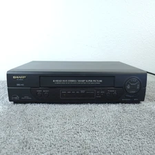 Sharp VCR VC-H800U VHS Video Cassette Recorder No Remote Comes With AV Cord