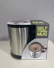 Automatic Self Stirring Coffee Mug  FREE silicon sealed lid  No text on mug 