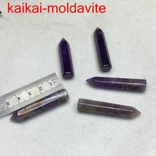 5Pcs/lot natural amethyst stone high quality healing point crystal pillar FJ27