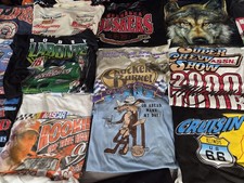 LOT OF 250 VINTAGE T SHIRTS VTG 80s 90s Y2K RACING NOVELTY TOONS SPORTS USA