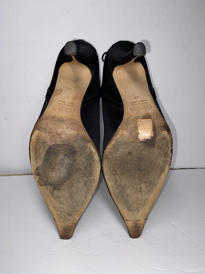 Giuseppe Zanotti Design Vicini biqueira pontiaguda preta strass amarrar nas costas - Imagem 4 de 4