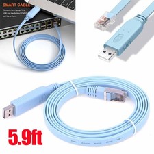USB to RS232 Serial to RJ45 CAT5 Console Adapter Cable for Cisco Routers FTDI