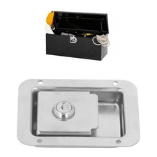 Travel Trailer Lock Stainless Steel Flush Mount Paddle Type Toolbox Lock