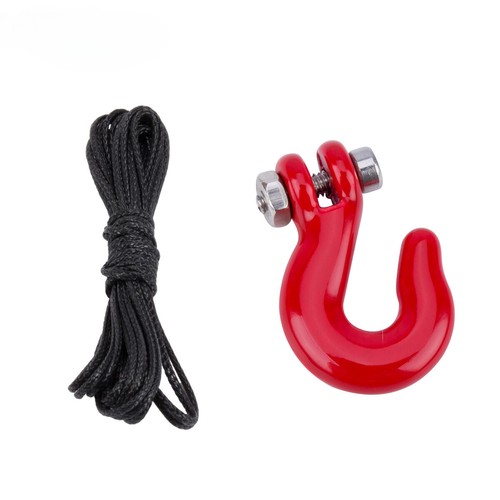 1/10 Scale Winch Hook Trailer Hook Rope for RC Crawler SCX10 TRX4 RC4WD D90 CC01 - 第 1/16 張圖片
