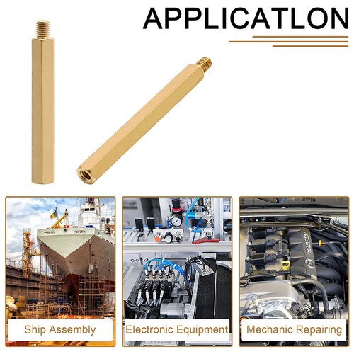 Pilar espaciador de soporte separador de columna hexagonal de latón M3 para placa de PCB de 4 mm a 60 mm de longitud - Imagen 14 de 38