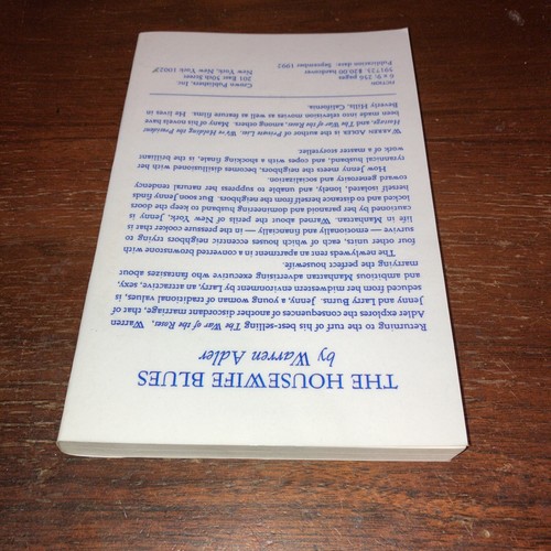The House Wife Blues - Warren Adler - 1992 - First Ed. Uncorrected Proof - Good - Picture 7 of 12
