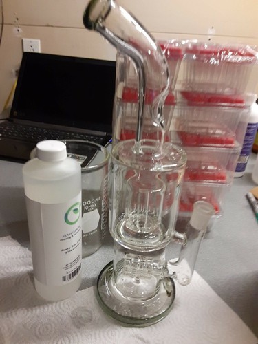 Water Pipe Cleaner GLASS CLEANSE - 32oz Bong Gunked-up demolisher (E30) - Picture 6 of 8