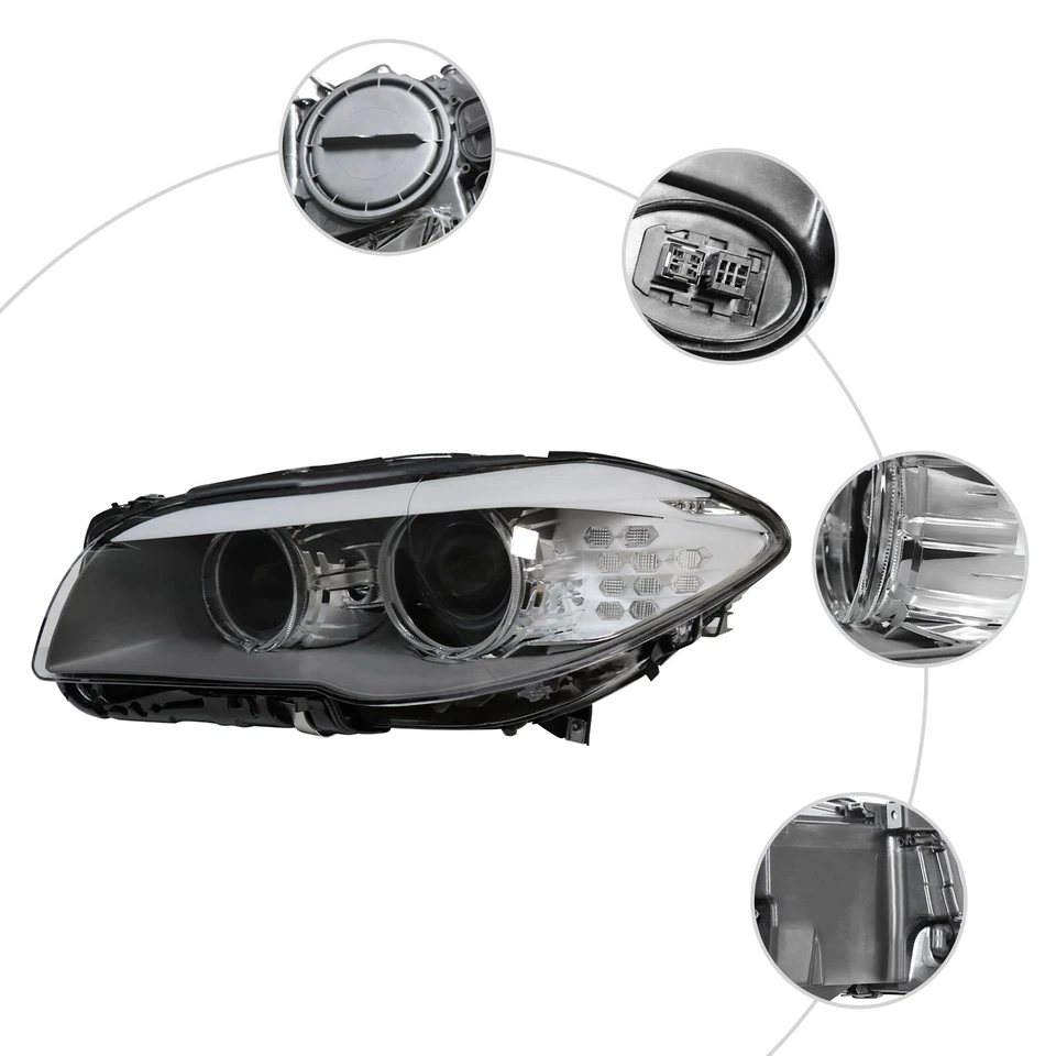 New Xenon Headlight Left Driver Side For 11-2013 BMW 5 SERIES 528i 550i F10 — 第 2/4 张图片