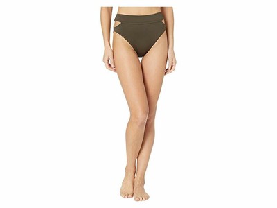 high waisted cut out bikini bottoms