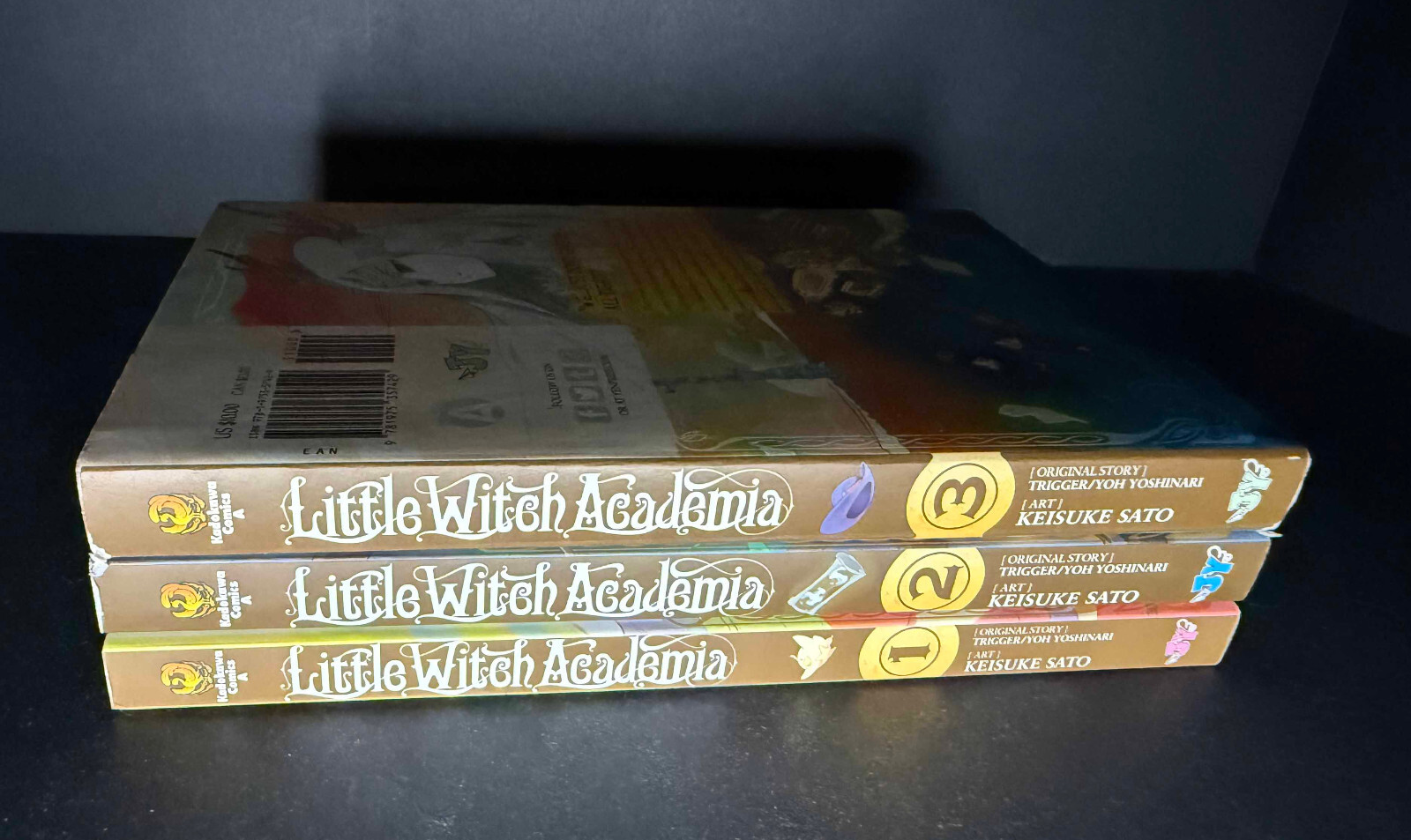 Little Witch Academia volúmenes 1 2 3 manga inglés Keisuke Sato primera edición JY