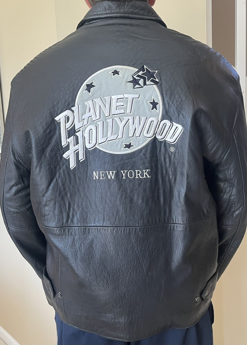VINTAGE Planet Hollywood Leather Jacket - New York Size VINTAGE Planet Hollywood Leather Jacket - New York Size