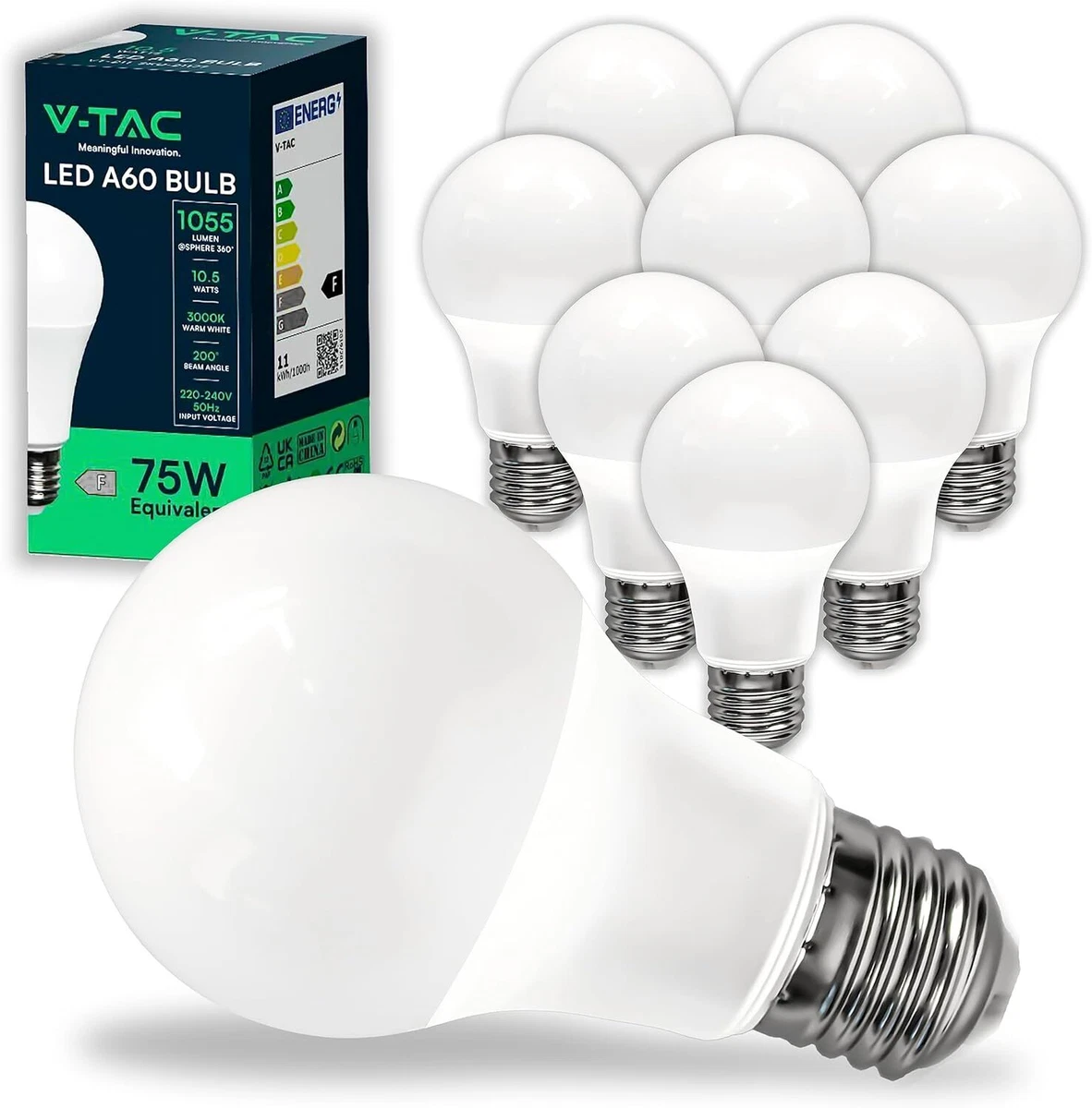 ChiliTec 2 Lampade A LED Da Incasso Per Cucina - 60 Cm, 10W, 1280 Lumen, Bianco Caldo, Cavo Con Interruttore