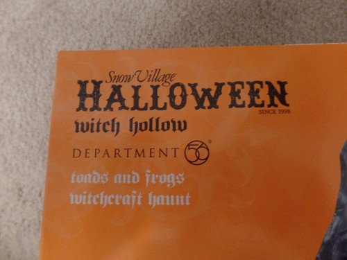 Department 56 Halloween Village, Toads & Frogs Witchcraft Hollow (4036591), New - Picture 3 of 23