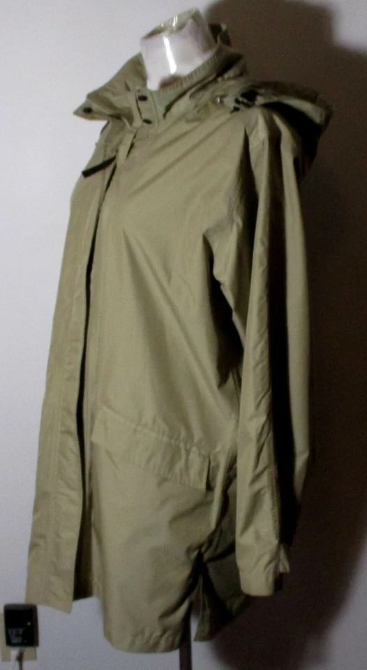 EMS EASTERN MOUNTAIN SPORTS Taupe Full Zip Hooded Coat Size M - Image 4 of 4