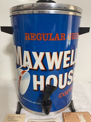新品＊ハッピー・ミシュラン・キッチンDVD-BOX1&2 Vintage Maxwell House 12-30 Cup Automatic Insulated Coffee