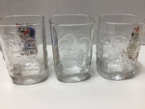 3 Mickey Mouse Square Glasses Disney Studio Epcot Center & Animal Kingdom - Picture 5 of 5