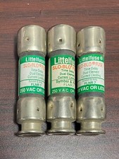 (LOT of 3) LITTELFUSE SLO-BLO FUSE FLNR7 TIME DELAY DUEL ELEMENT 250VAC FLNR007