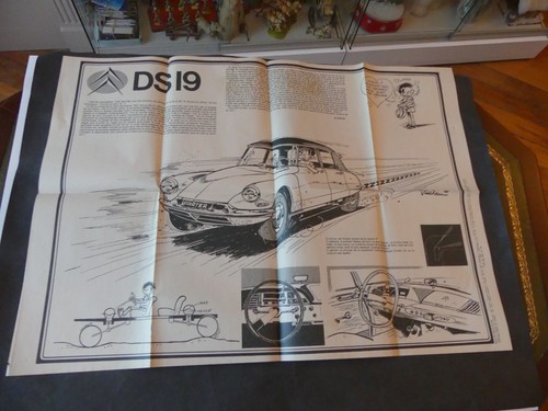 SUPPLEMENT JOURNAL SPIROU N°2185 POSTER WOFI + CITROEN DS (VTO) 1980 - Picture 2 of 2