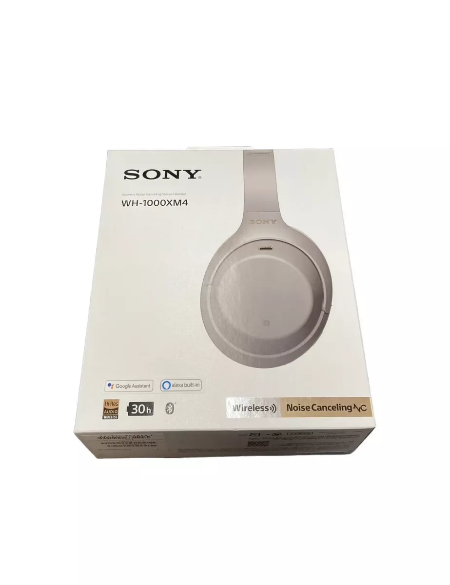 Sony WH-1000XM4 Wireless Noise Canceling Over-the-Ear Headphones with  Google Assistant - Silver 