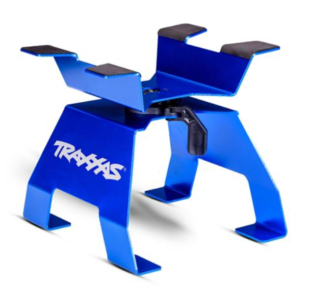 Support Tournant En Aluminium Traxxas 8797-BLUE - Pour Voitures RC Grandes échelles (1/5, 1/6, 1/8)