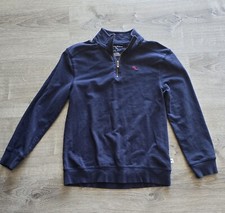 Tommy Bahama Sweater Boys sz 12 Blue Marlin 1/4 Zip Pullover Youth Kids Holidays
