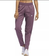 NWT Adidas Womens Fleece Active Joggers Sweatpants Purple Size Small
