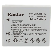 1x Kastar Battery for Canon NB-4L PowerShot SD450 SD600 SD630 SD750 SD780 IS