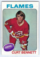 1975-76 Topps Hockey #8 Curt Bennett